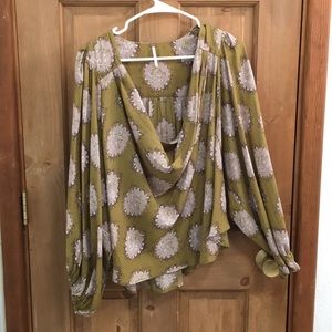 Cowl neck Free People blouse